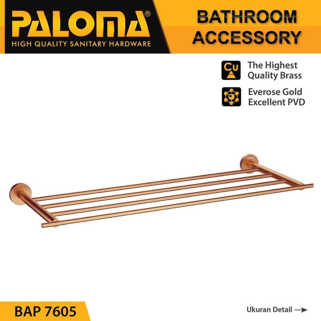 PALOMA Rak Handuk Baju Gantungan Hanger Dinding Kamar Mandi BAP 7605 / BAP 8505 / BAP 21057805 - BAP