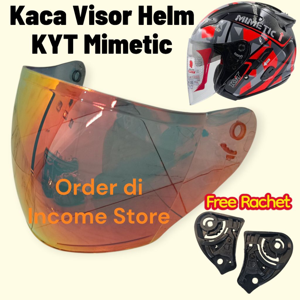 Kaca Helm KYT Galaxy Mimetic Kaca Visor Helm KYT Mimetic Free Rachet