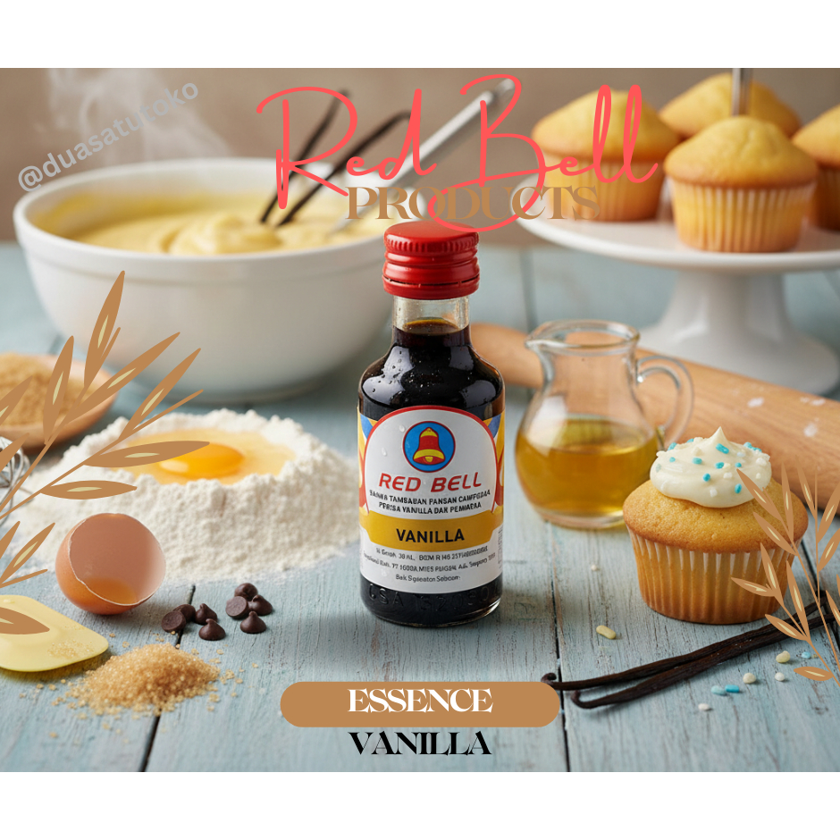 Redbell Essence Vanilla 30 ml | Perisa Vanila Cair untuk Kue & Minuman