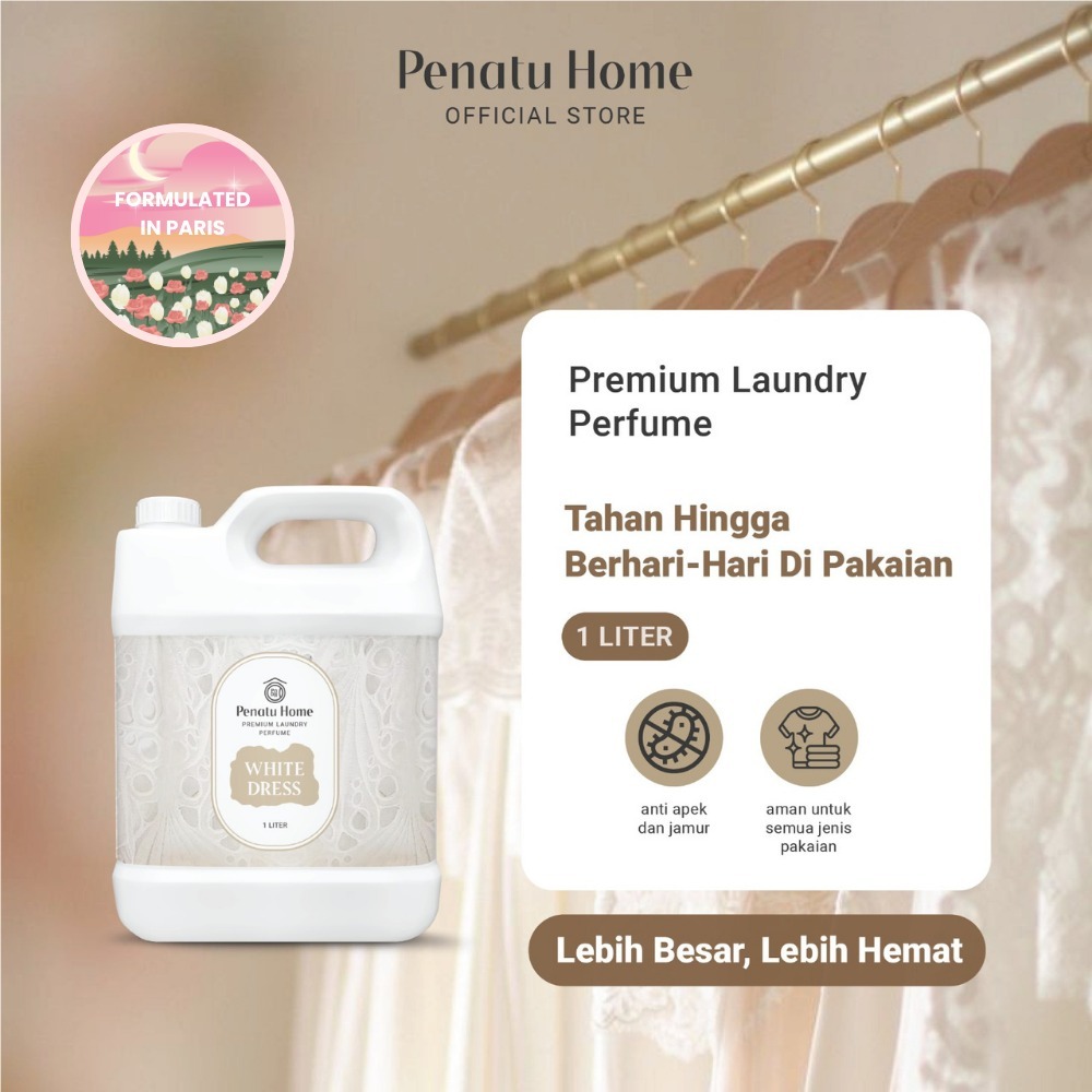 Parfum Laundry Premium Penatu Home - White Dress Jirigen 1000ML