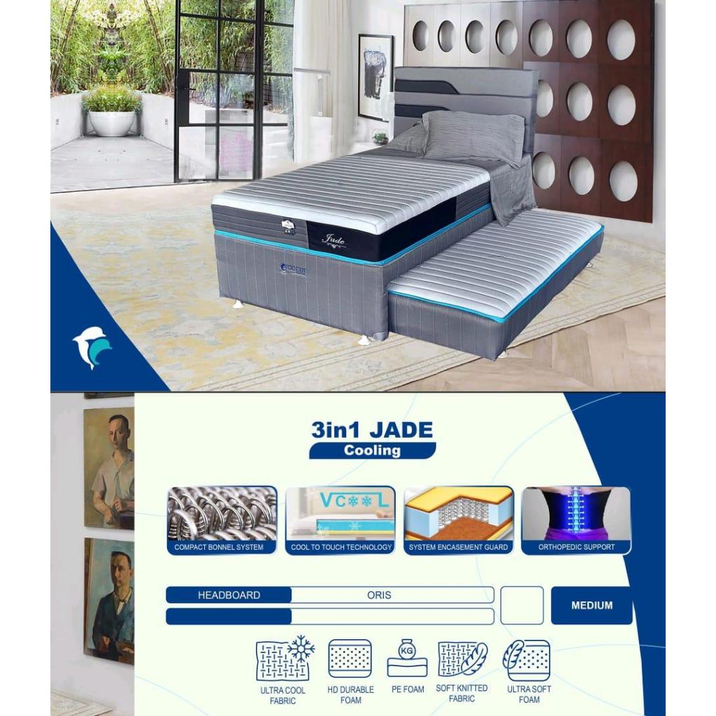 Bed Sorong Jade Ocean V-Cool | Kasur Matras Bed Sorong Anak Ocean Murah Palembang