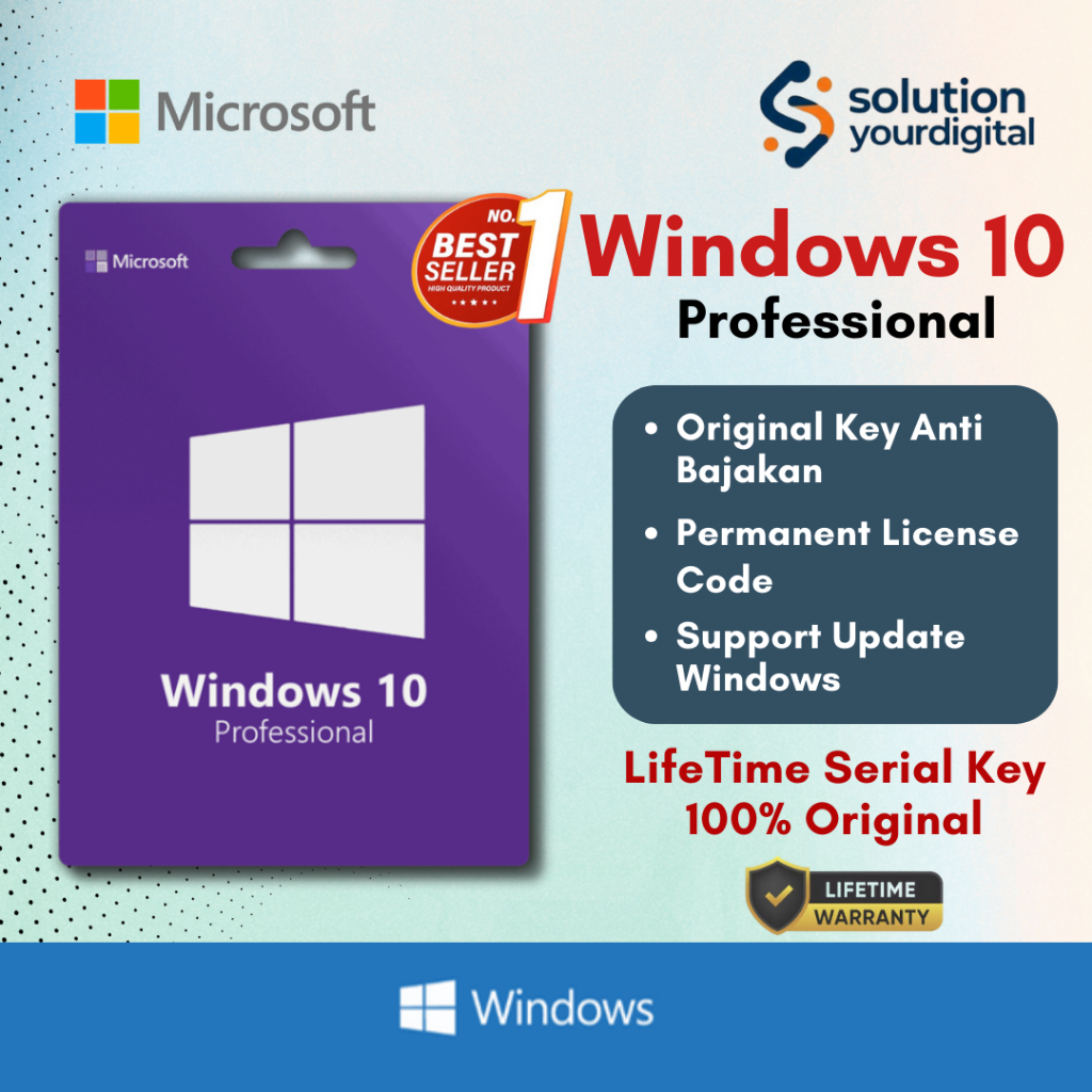 License Windows 10 Pro Home Lifetime Product Key 100% Original