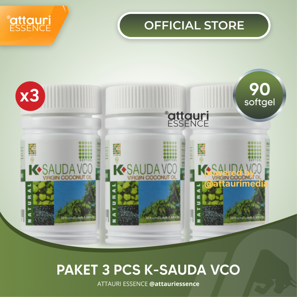 [Paket Hemat] K-Sauda VCO (3 pcs) K-Sauda VCO Virgin Coconut Oil Habbatussauda VCO Original K-Link (
