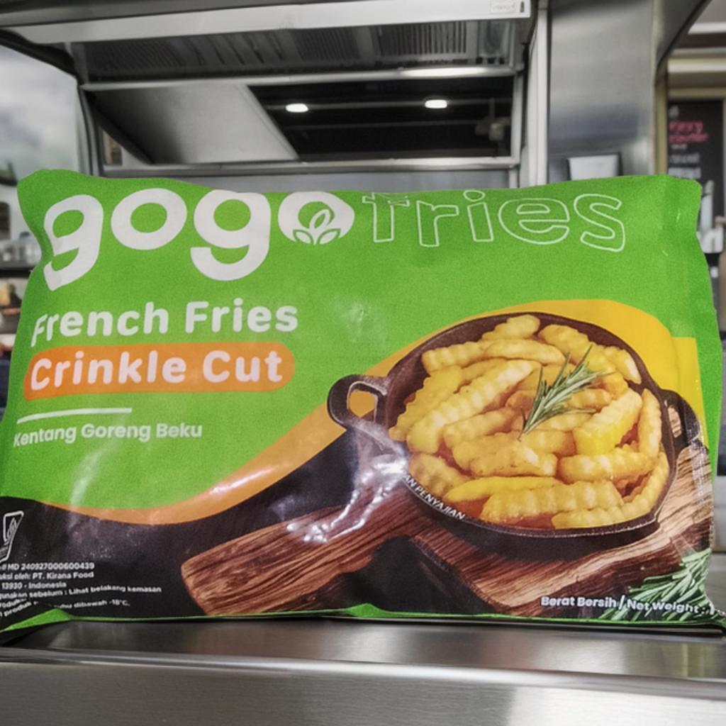 Gogo Crinkle Cut 1kg (Kentang Crinkle Cut 1kg)