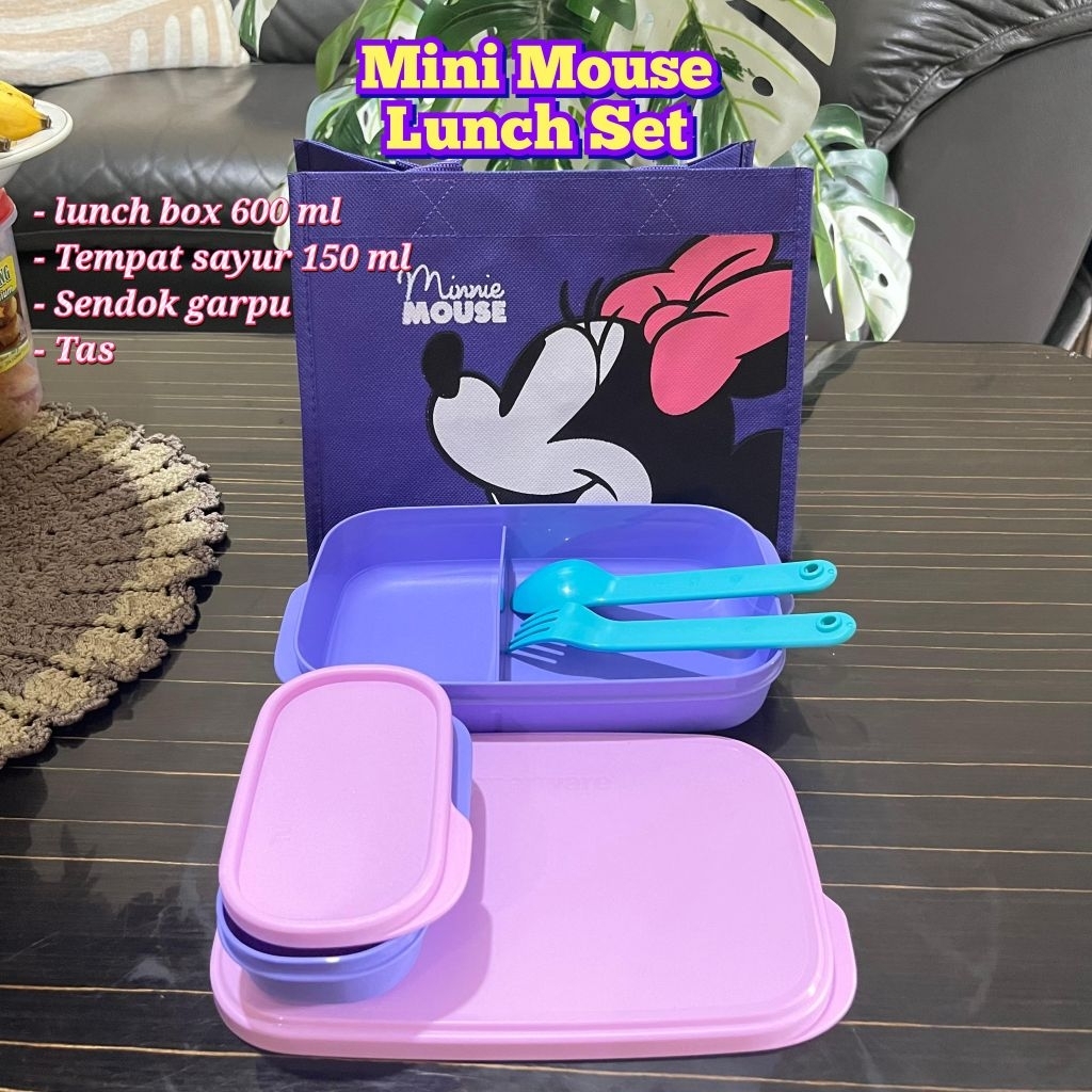 Minnie Lunch Set Tempat Bekal Anak Tupperware