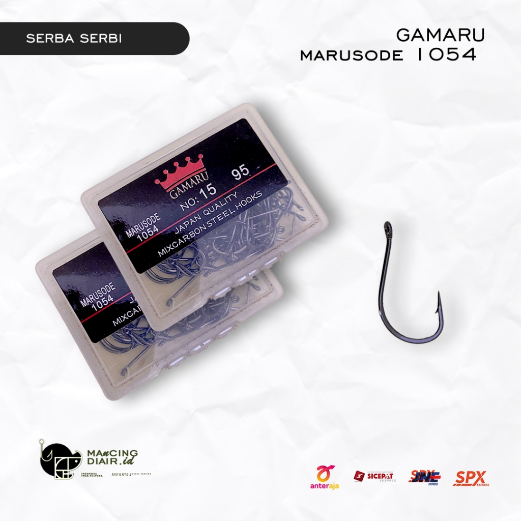 Mata Kail Pancing KOTAK GAMARU 1054 MARUSODE SIZE 1 - 15 JAPAN QUALITY Tajam dan Kuat