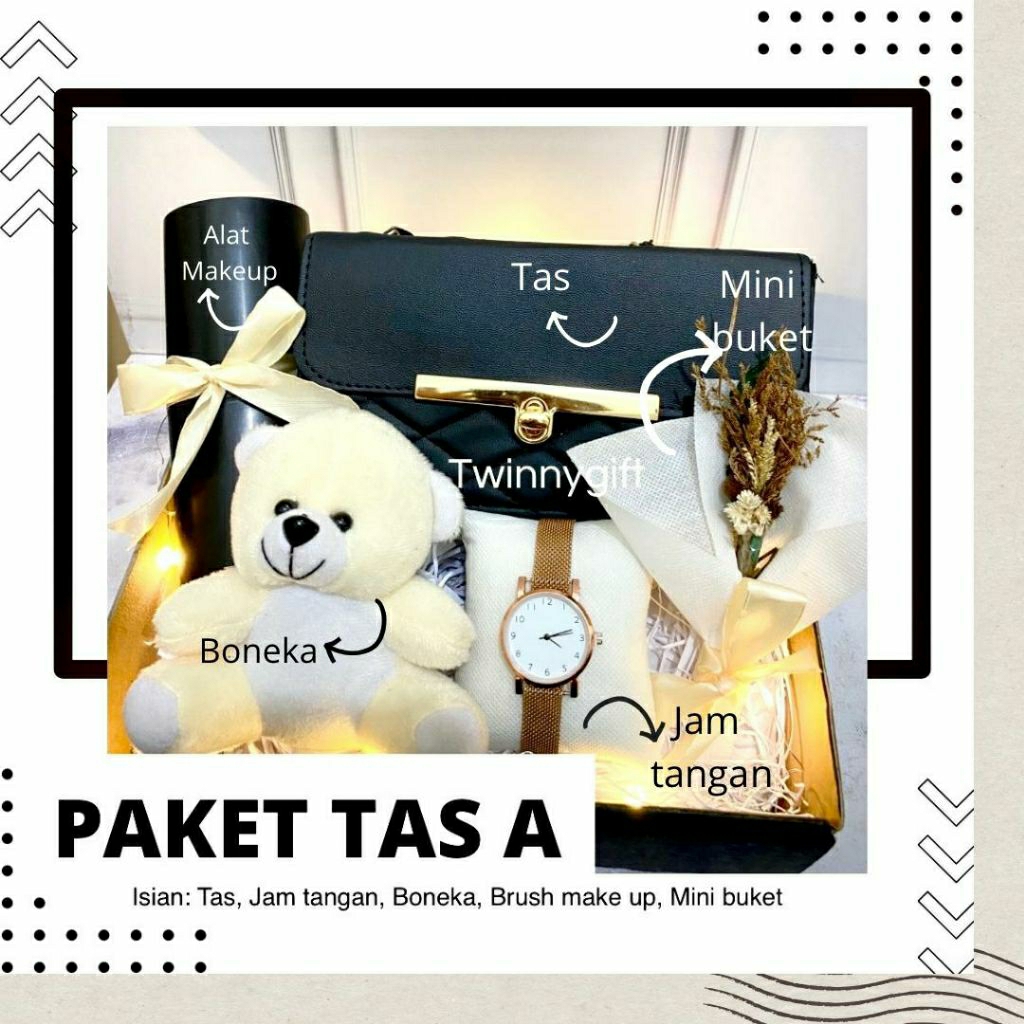 Paket Kado Tas Cewek Ulang Tahun Anniversary Wedding Valentine Hadiah Pacar Kado Lucu hampers giftbo