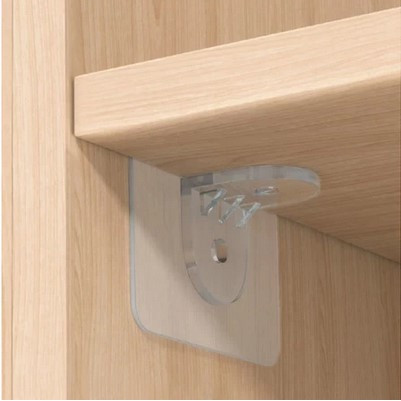 Hook Ambalan Gantungan Tempelan Siku Dinding Hook Tempel Penyangga Ambalan Siku Penahan Rak Laci Lem