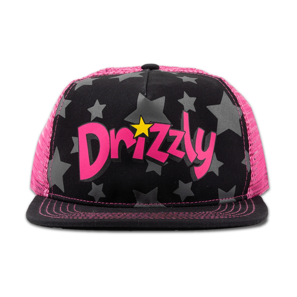 Drizzly - Stargirl Trucker Hat - Black Pink
