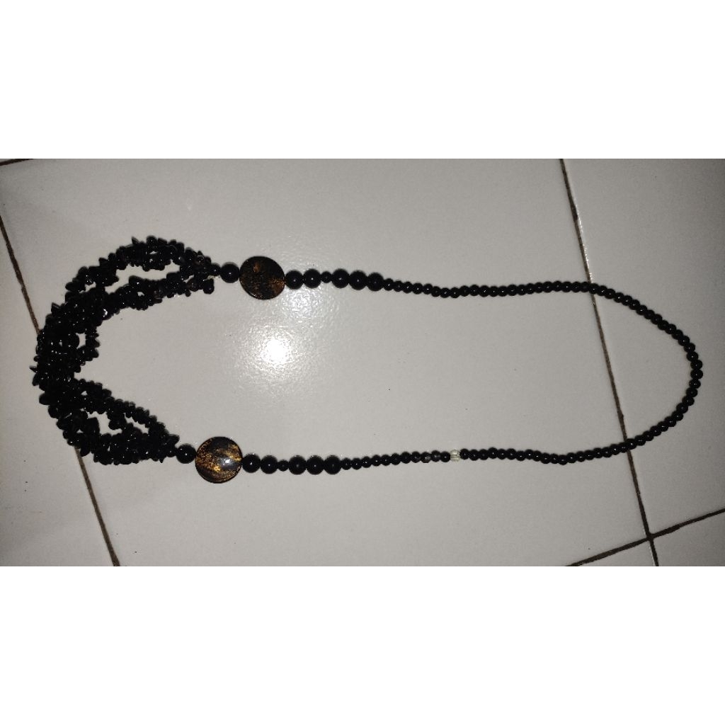 Kalung fashion / kalung mutiara hitam