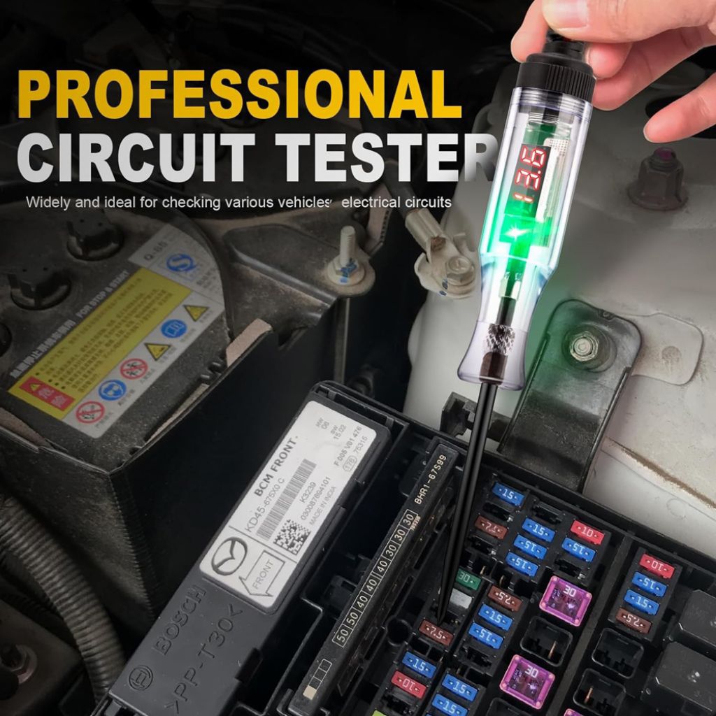 tespen digital DC multifungsi volt meter test pen tespen listrik mobil motor  auto voltage tester te