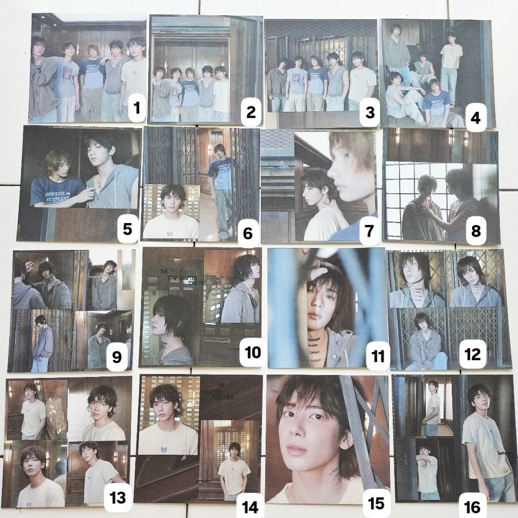 sharing TXT ALBUM ETCHED THE STAR CHAPTER: TOGETHER OFFICIAL POSTCARD PHOTOBOOK POSTER TOMORROW X TO