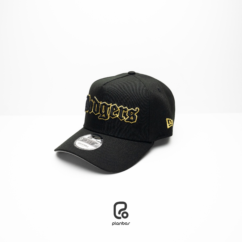 TOPI NEW ERA ORIGINAL 940 A FRAME LOS ANGELES DODGERS LOGO GOLD BLACK