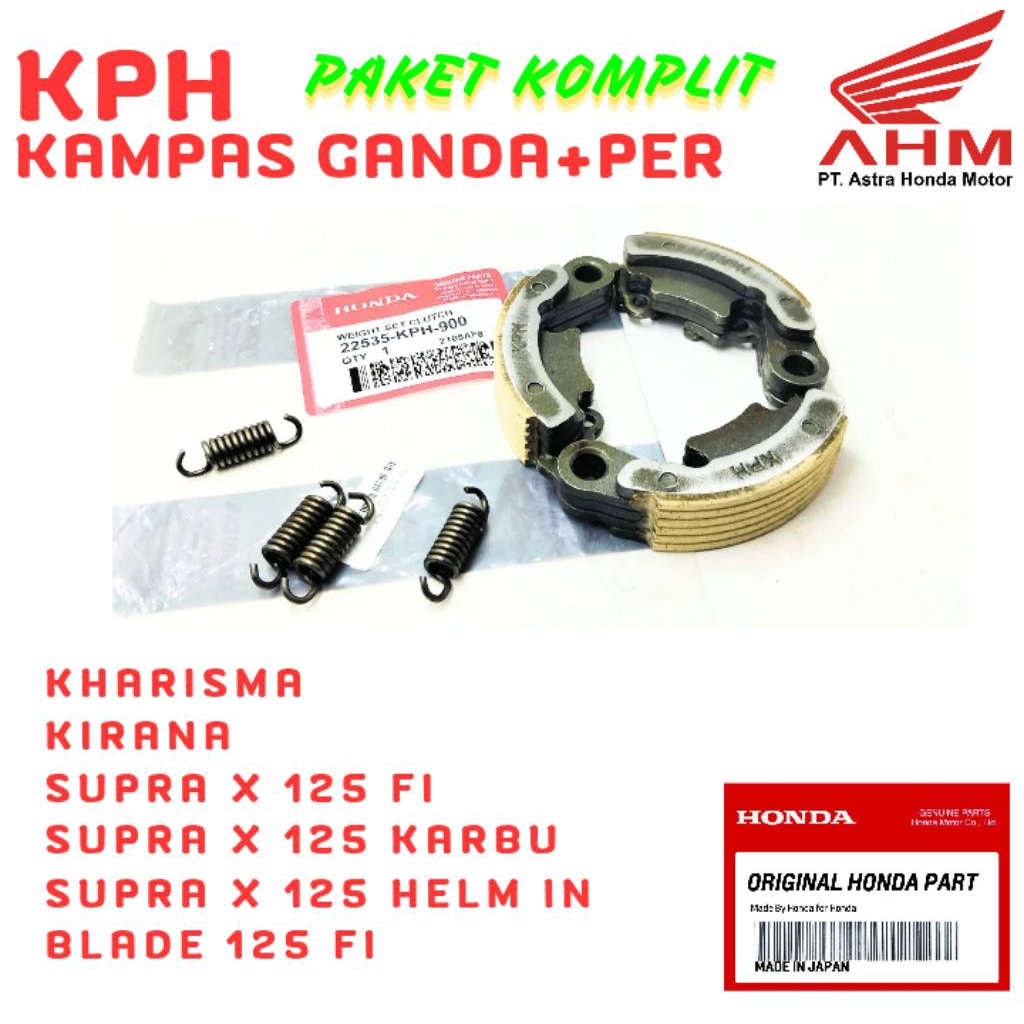 KPH ORIGINAL KAMPAS GANDA HONDA KHARISMA, KAMPAS GANDA HONDA KIRANA, KAMPAS GANDA HONDA SUPRA X 125,