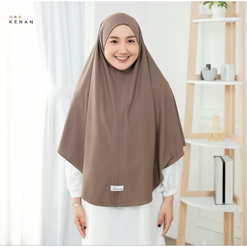 KENAN - Fayola Instan, Hijab Instan Syar'i size XL, Kenan Ori, Bergo Instan Jumbo