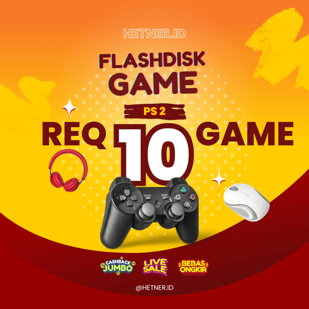 Flashdisk isi GAME PS2 bonus req 10 Game