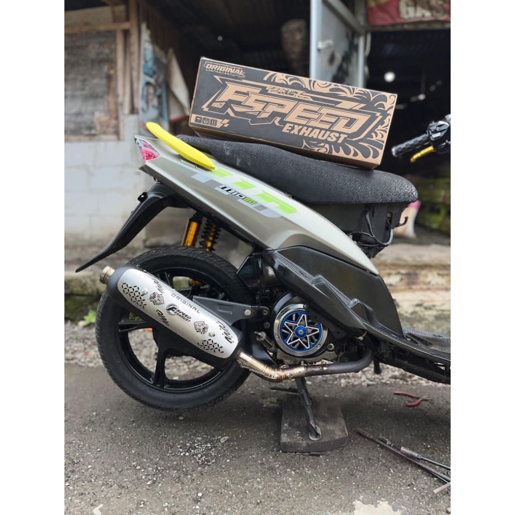 Knalpot Matic Mio J Standar Racing Bass Adem Mio J Mio sporty Mio smile Mio M3 Mio GT