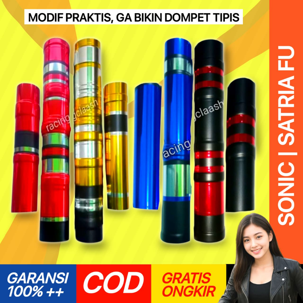 Shopizen Cover Shock Sok Depan Satria Fu Sonic 150r 150 Fi Barong Facelift Injeksi Karbu M2