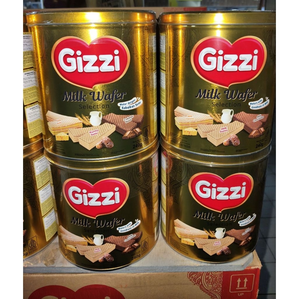 Gizzi wafer coklat,keju,kurma 240gr