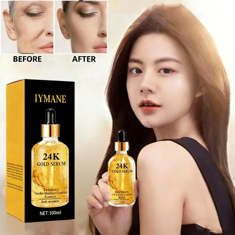 [100% Asli] Ginseng Serum 24K 100ml Anti Kerut Serum Soothing Skin Ginseng Gold Polipeptida Ginseng 