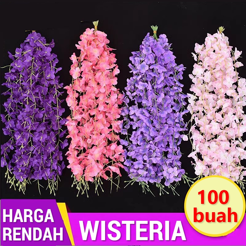 Bunga Wisteria Palsu Super Realistis – Simulasi Gantung Romantis, Cocok Luar/Indoor Wajib Punya