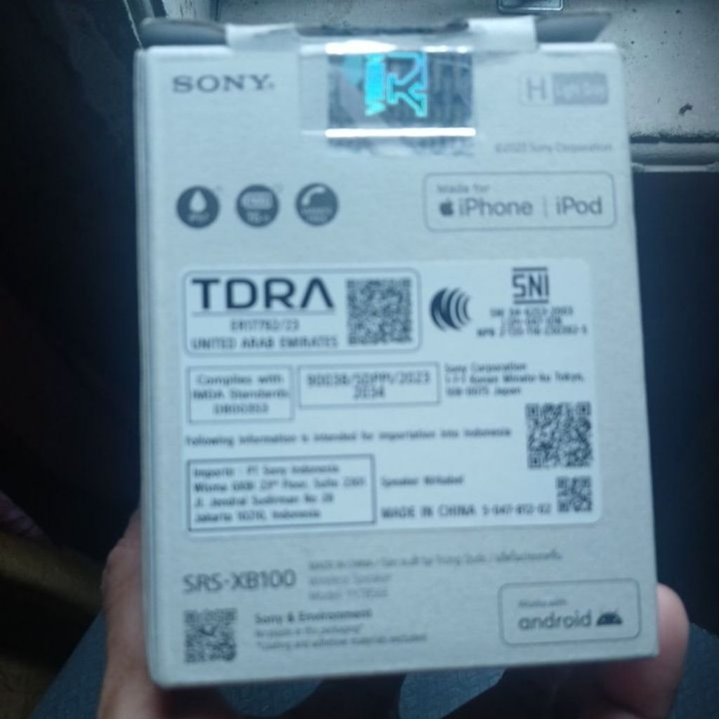 sony srs xb100 speaker bluetooth original