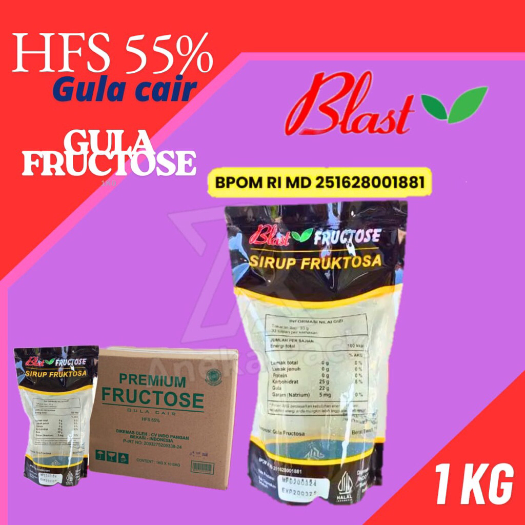 gula cair 1kg/gula cair syrup fruktosa/gula singkong manis