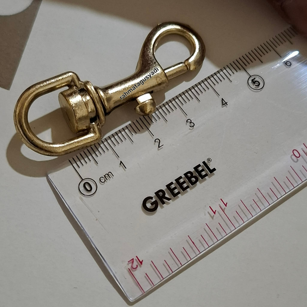 Promo Snap Hook Kuningan /Cantolan Kaitan Anjing 4,5 cm