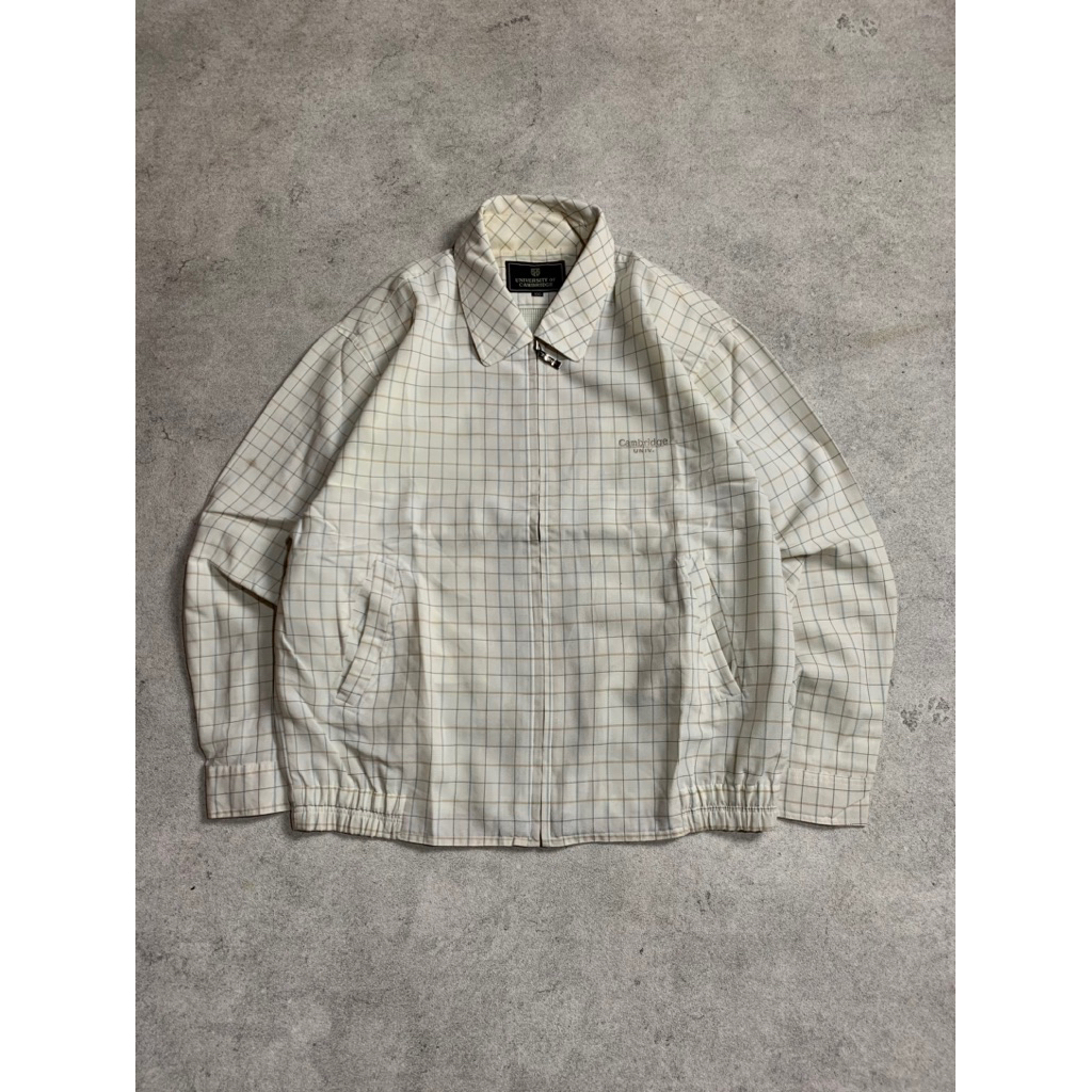 University Of Cambridge Plaid Work Jacket