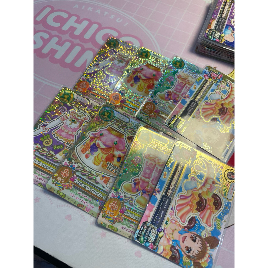 Aikatsu Otome Happy Rainbow Premium Kartu Cards Lollipop Taurus Coord