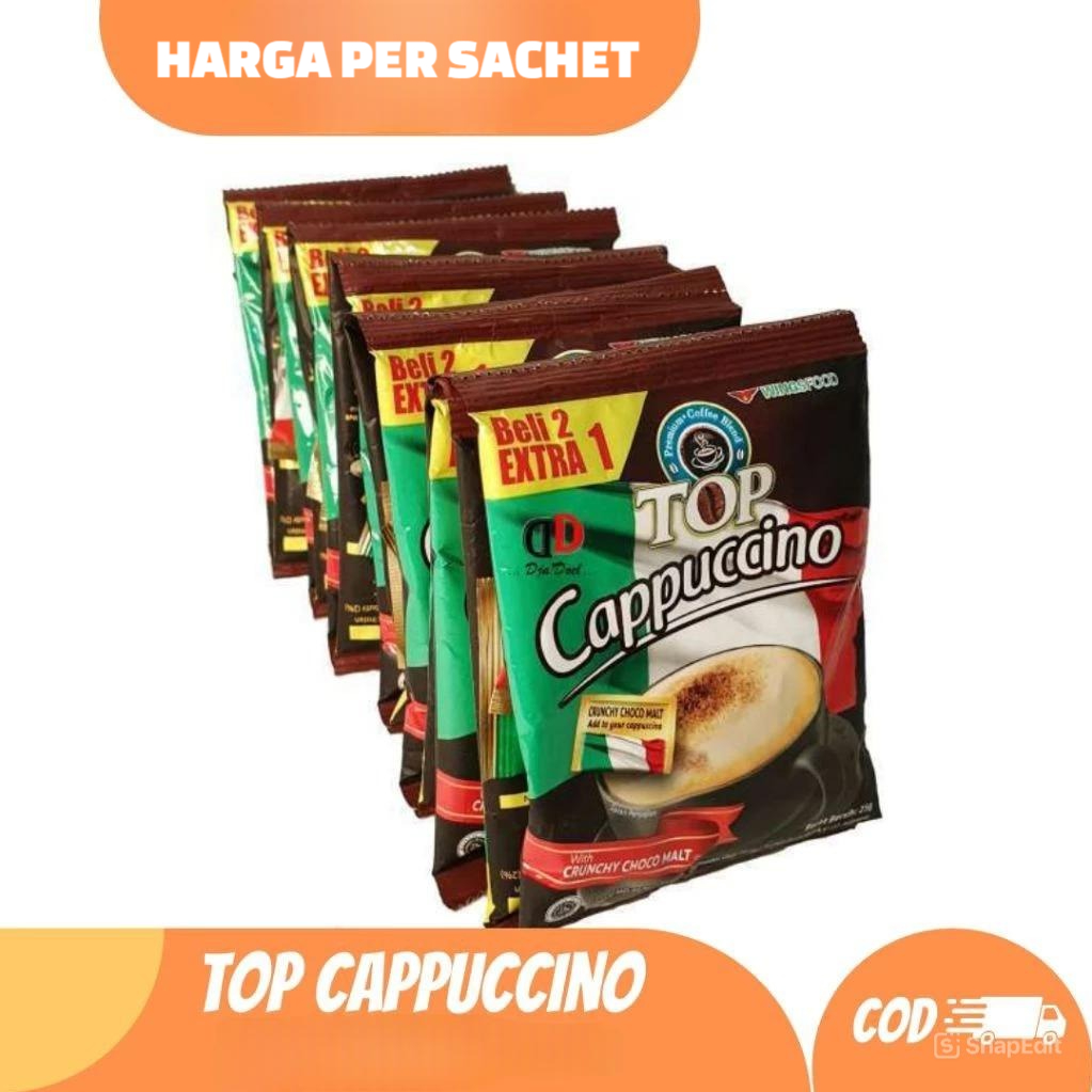 Harga per Sachet top cappuccino renceng isi 1 /top kopi capucino tidak ada bonus
