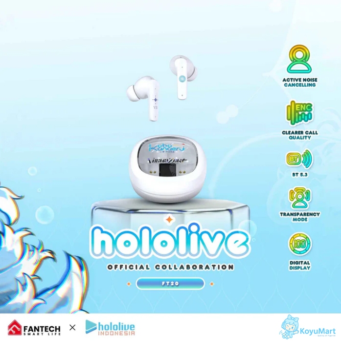 TWS KoboZeta LIMITED Fantech X Hololive Exclusive Collaboration TWS Groove ANC FT20 KOBO Kanaeru - T