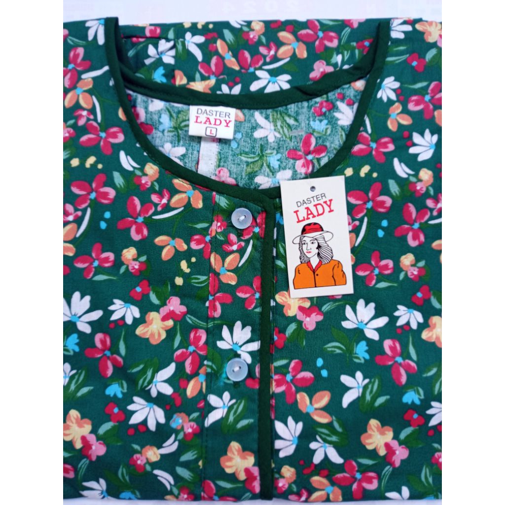 Daster Bahan Katun Jepang Lokal Tebal Adem Premium Lengan Pendek Lady Pretty Girl Cantik Ori Origina