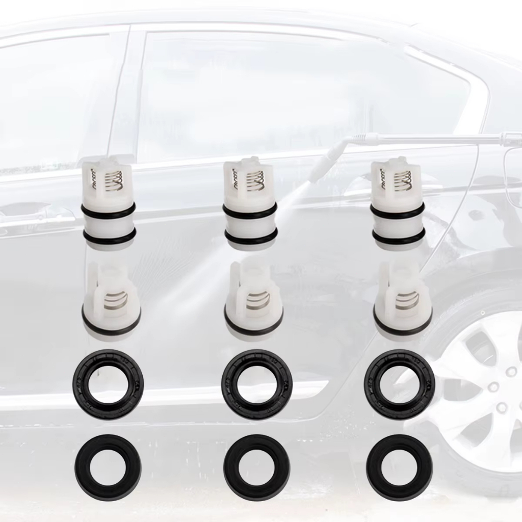 12pcs Oil Seal Jet Cleaner Seal Water Jet Cleaner Jet Cleaner Seal Inlet Valve Outlet Valve
