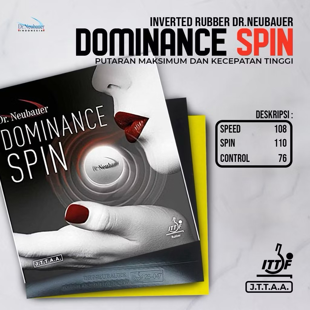 Karet Bet Pingpong Tenis Meja DR NEUBAUER DOMINANCE SPIN Original