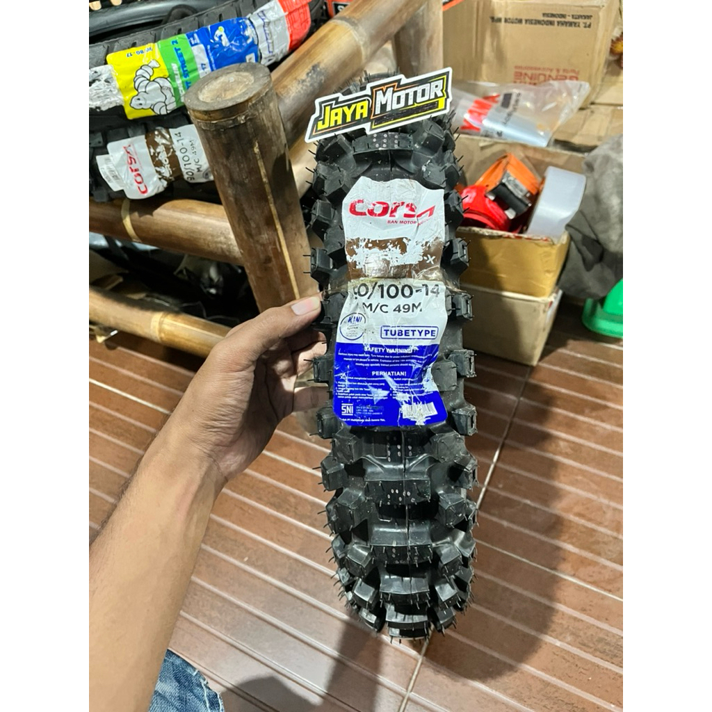 BAN LUAR CORSA MT CROSS TRAIL 90/100-14 RING 14 TUBETYPE