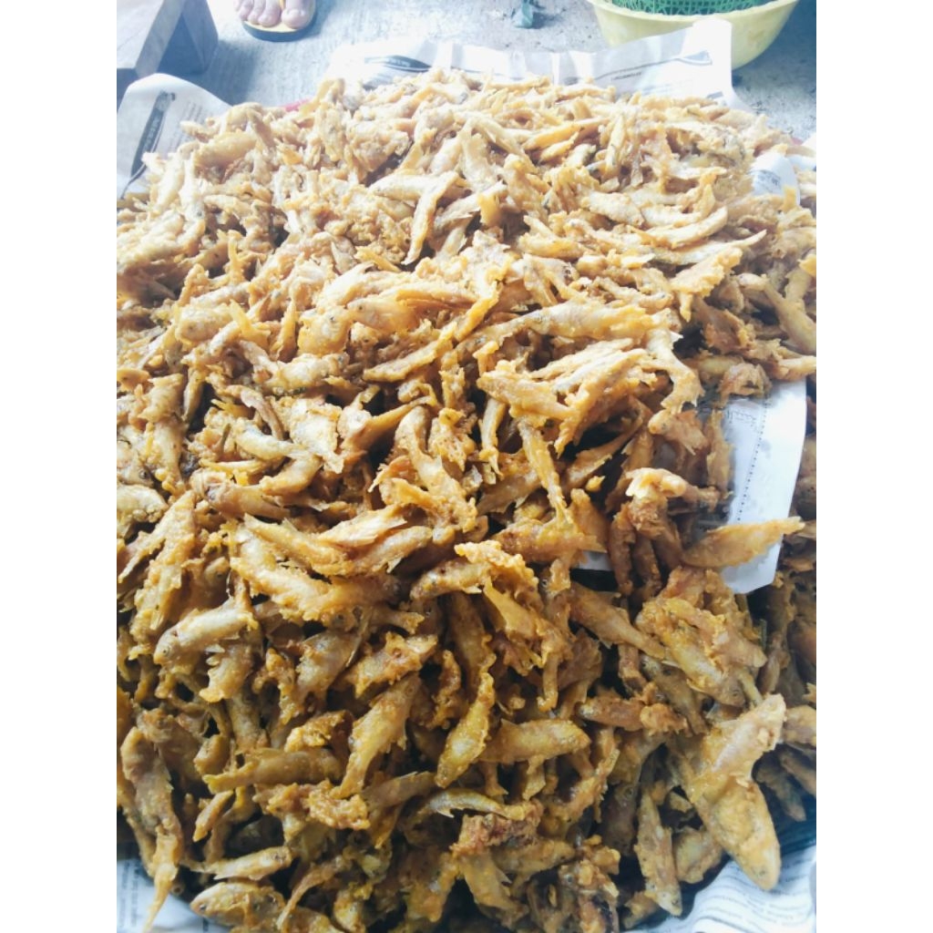 "Keripik Wader Gurih Renyak 1/4 Kg"Wader Krispi"Snack Ikan"