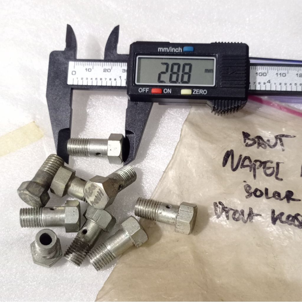 baut napel solar filter minyak solar baut kunci 14 baut 12 drat kasar nos