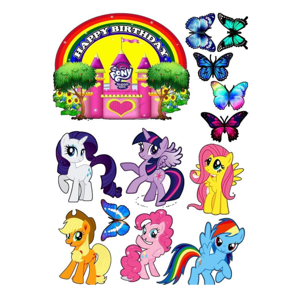 Topper KUDA PONY Custom Nama | Hiasan Cake KUDA PONY | Topper Kue KUDA PONY