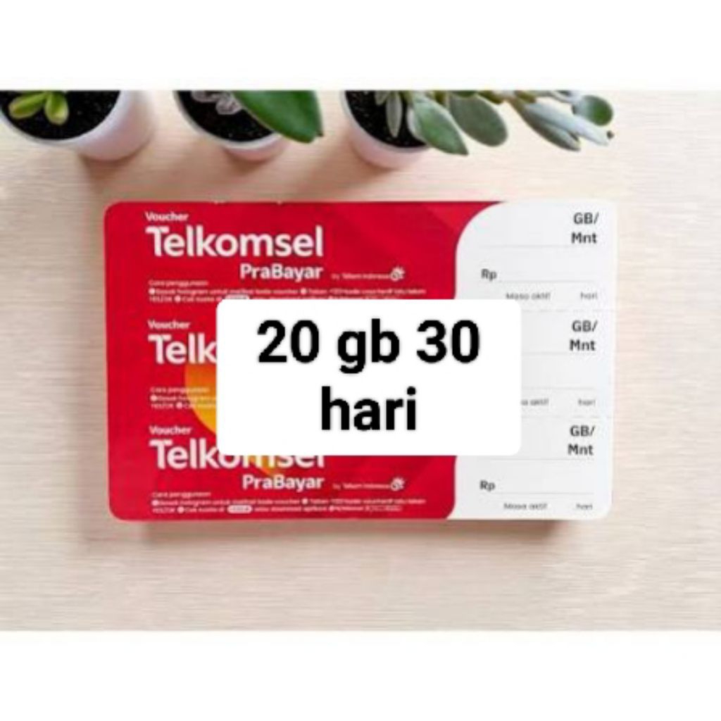 VOUCHER DATA TELKOMSEL 20 GB 30 HARI