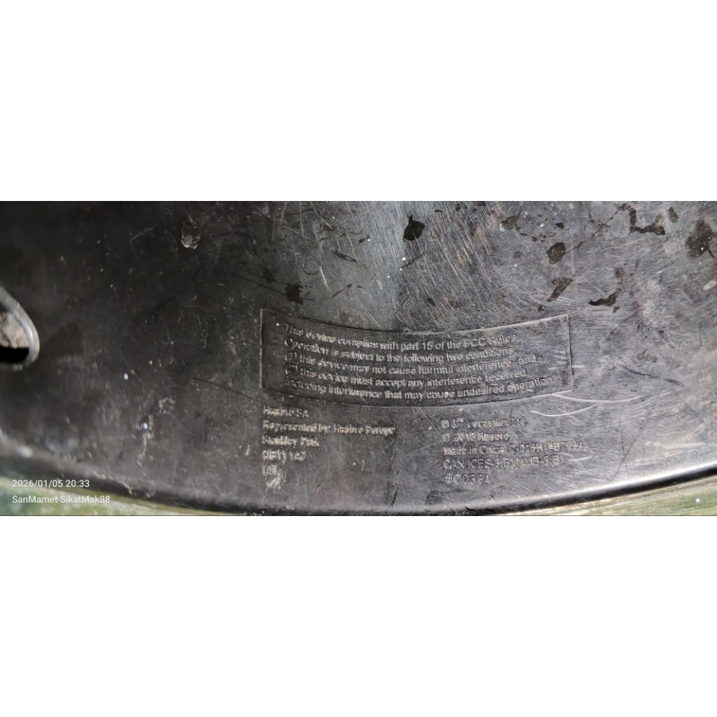 Topeng/Masker Death Tropper Star Wars Hasbro 2016 Hitam second Off