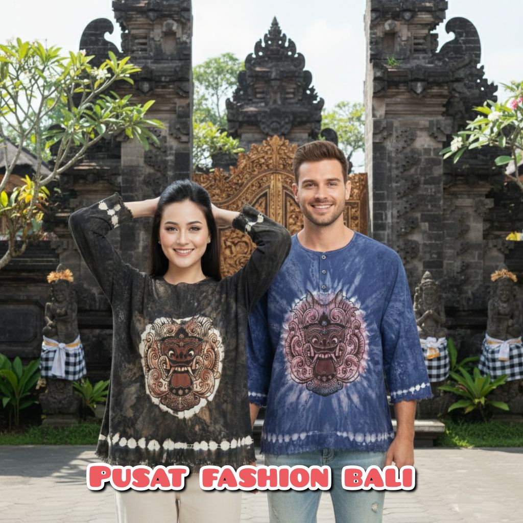 Baju barong lengan panjang baju barong jumbo Baju barong dewasa unisex Baju barong motif abstrak baj