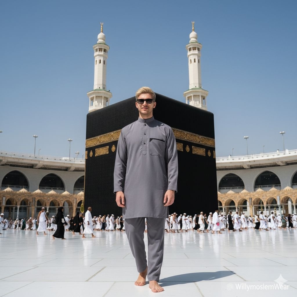 KOKO SETELAN POLOS LENGAN PANJANG - BAJU KURTA PAKISTAN SET CELANA - KOKO PRIA DEWASA