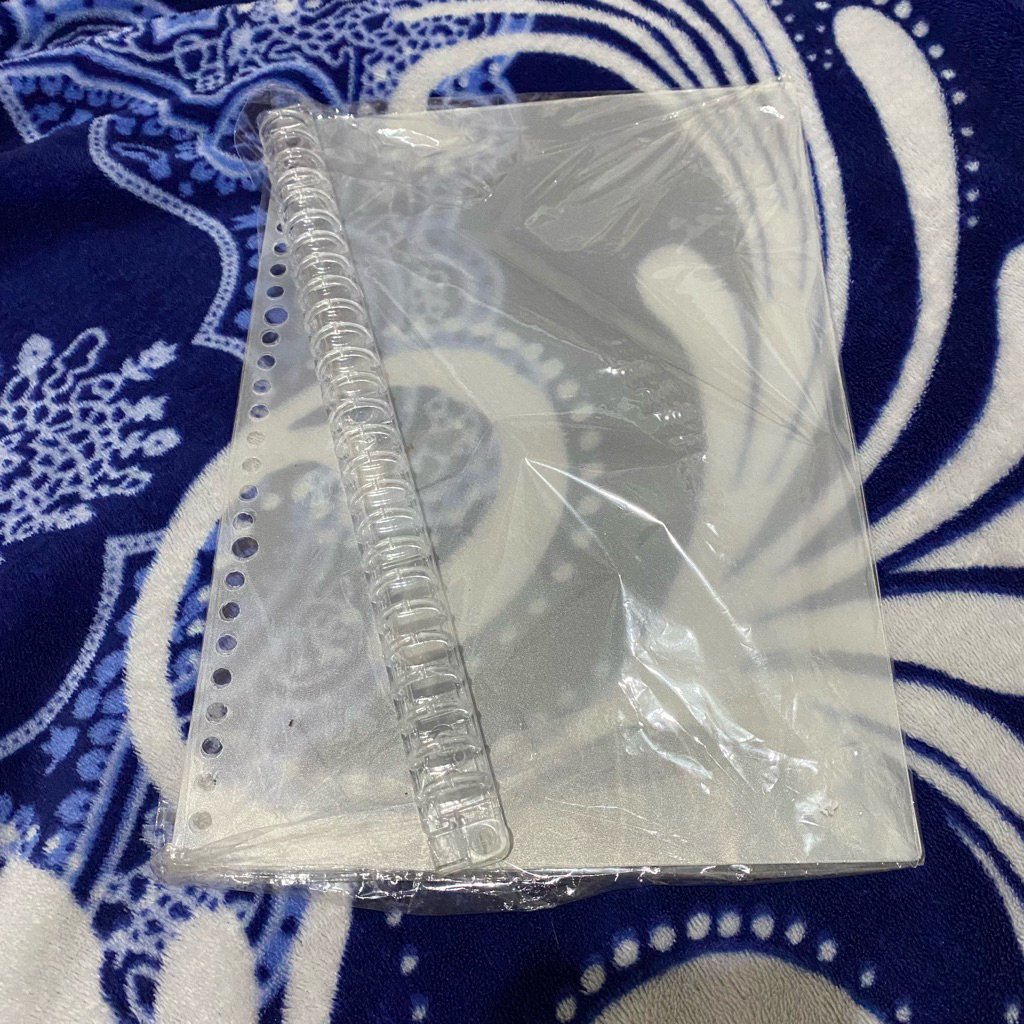 cover binder mika transparan ring b5 buku
