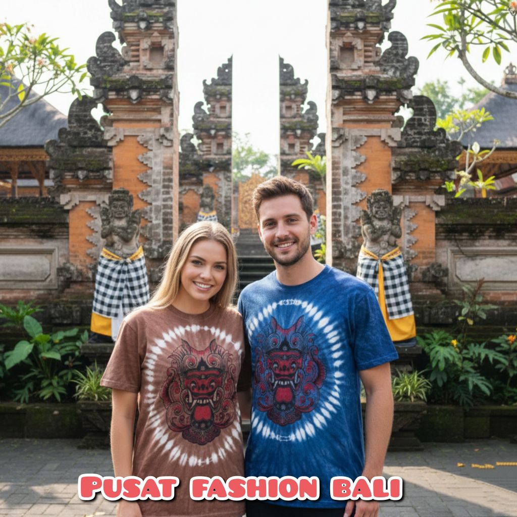 Atasan Kaos Barong Abstrak Khas Bali Baju Barong Oleh-oleh Bali Pria dan Wanita Bahan Tebal premium 
