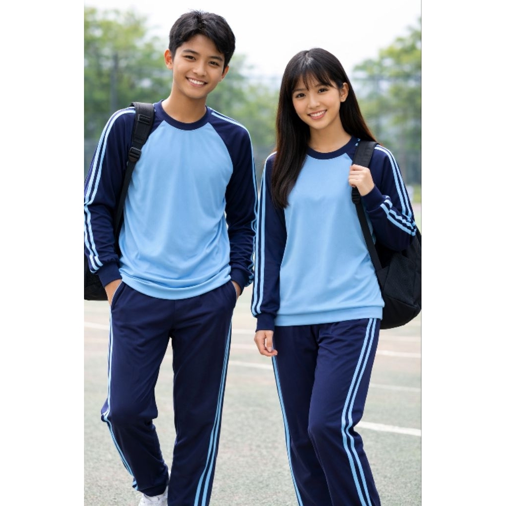 REQUEST MODEL+SABLON setelan kaos olahraga anak sekolah sma/smk laki laki dan perempuan