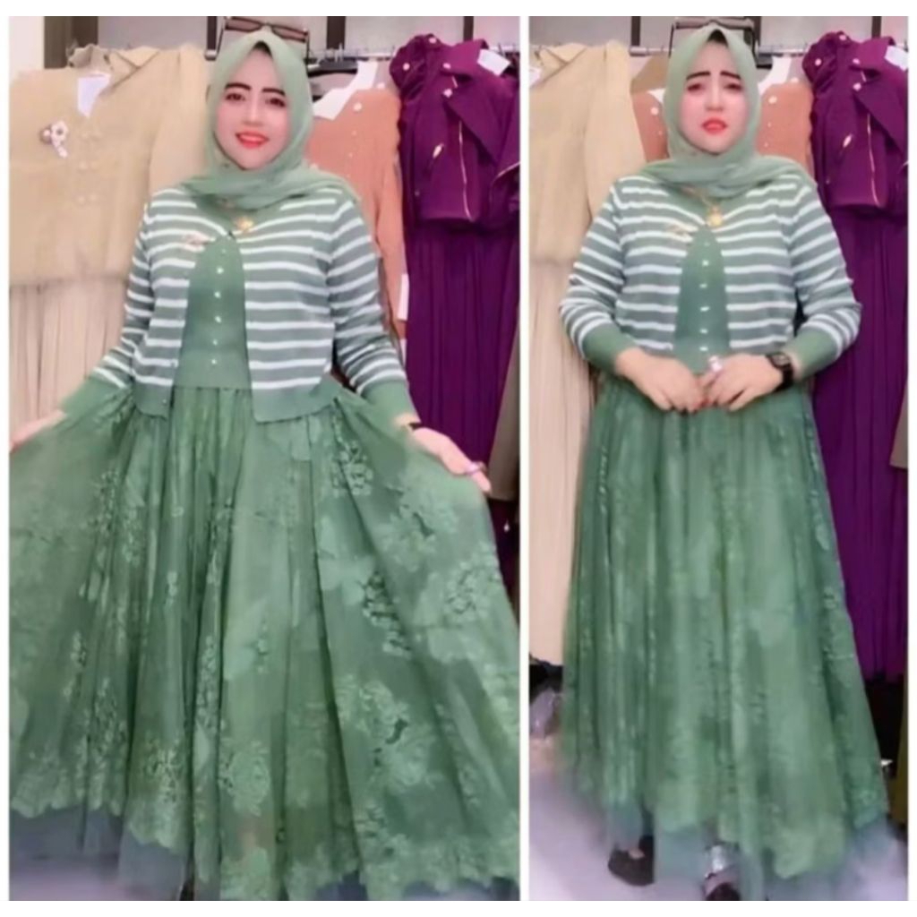 Gamis dan MIDI  rajut women rompi  import terbaru