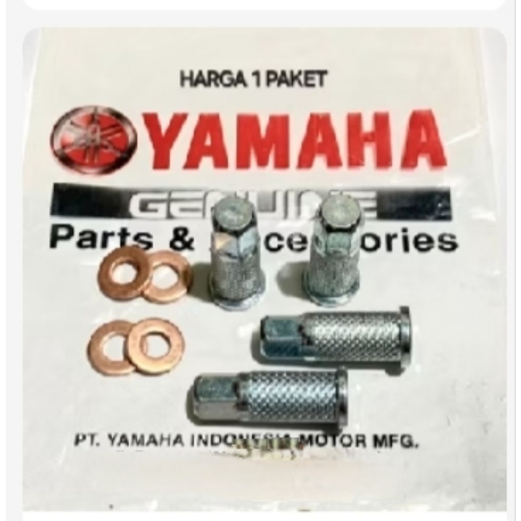 ( 1 Set ) Mur Head Nanas Plus Ring Silinder Head Kop Yamaha Force 1 FIZR Poswan Jupiter Z Vega R RX 