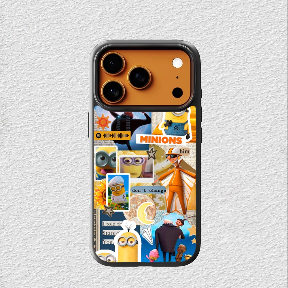 Case Hybrid Casing Softcase iphone 17 16 15 14 13 12 11 Pro Max Mini Plus X Xs Max XR Minions Dont C