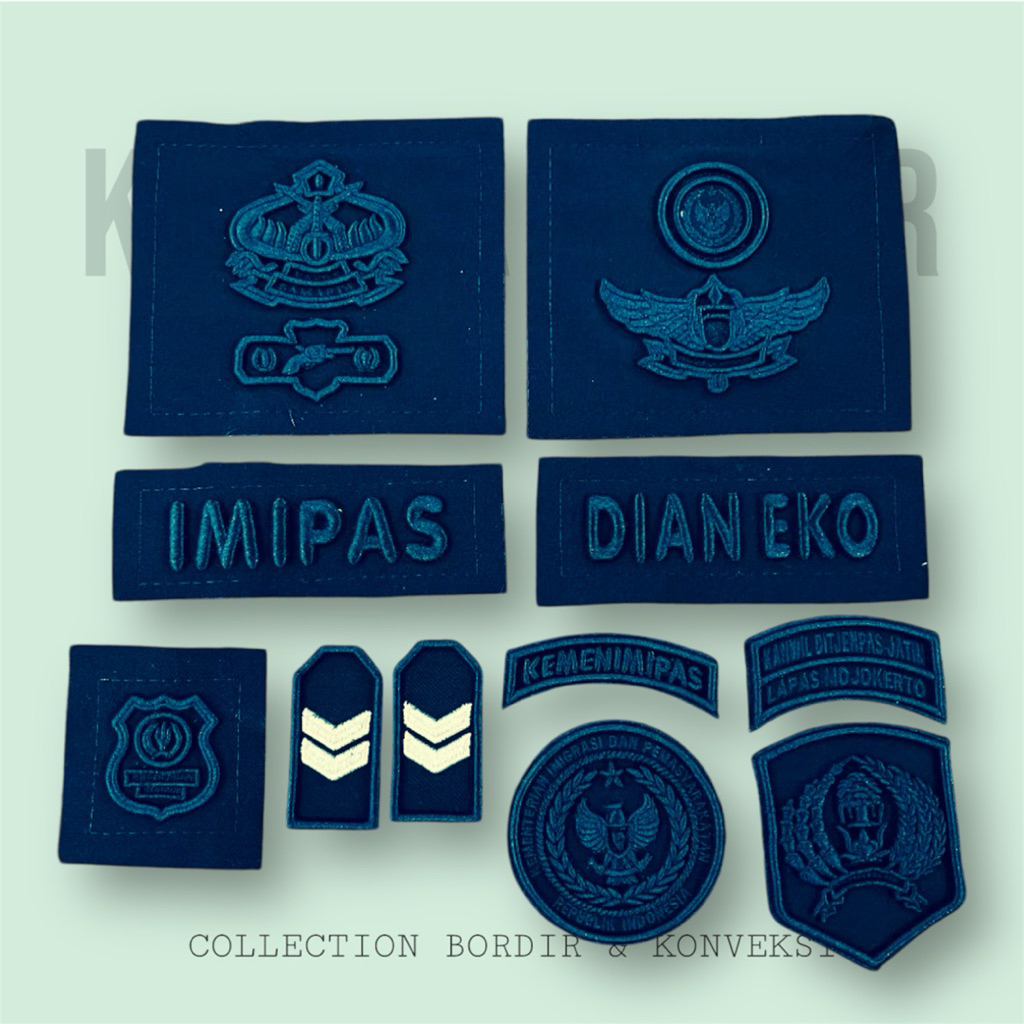 Atribut PDL RUNNING KEMENIMIPAS/Atribut IMIPAS/ Setelan PDL KEMHAM/IMIPAS Timbul Custom